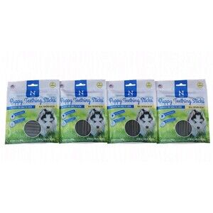 4 Pack N-Bone Puppy Teething Sticks, Chicken Flavor, 3.74oz, Natural